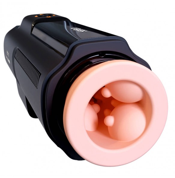 HK LETEN - GUN KING TURBO Thrusting Moaning Masturbator (Chargeable - Black)